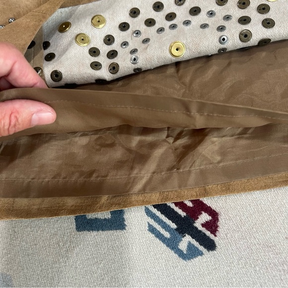 Worth Full Leather Embellished Skirt - Picture 7 of 7